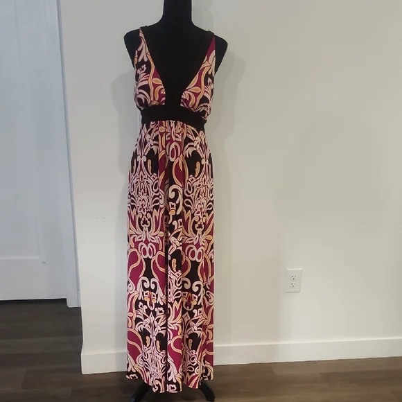 spring dresses long sleeves Just Feels Right Fuchsia Pink Floral Maxi Dress – Shop the Mint main image 1